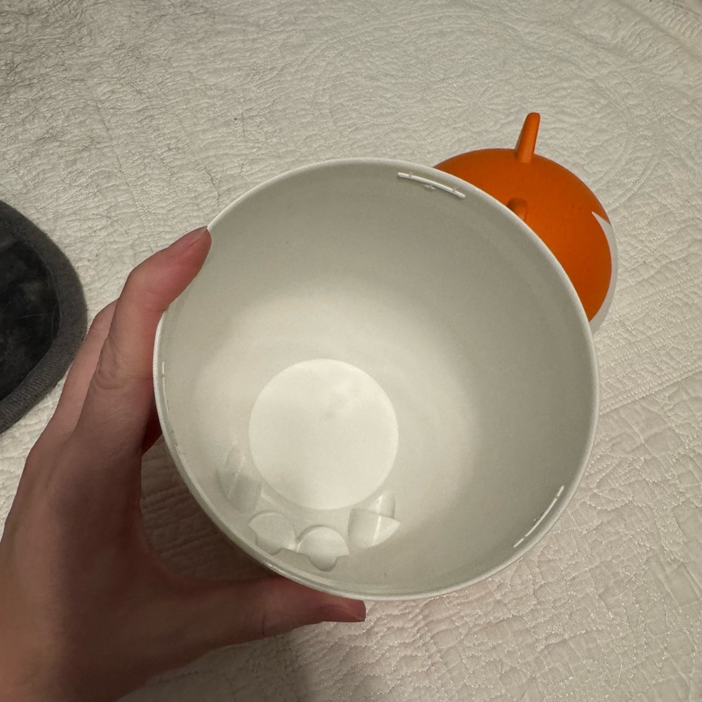Last One! IKEA GREJSIMOJS Orange and White Cat Storage Container - Picture 6 of 9